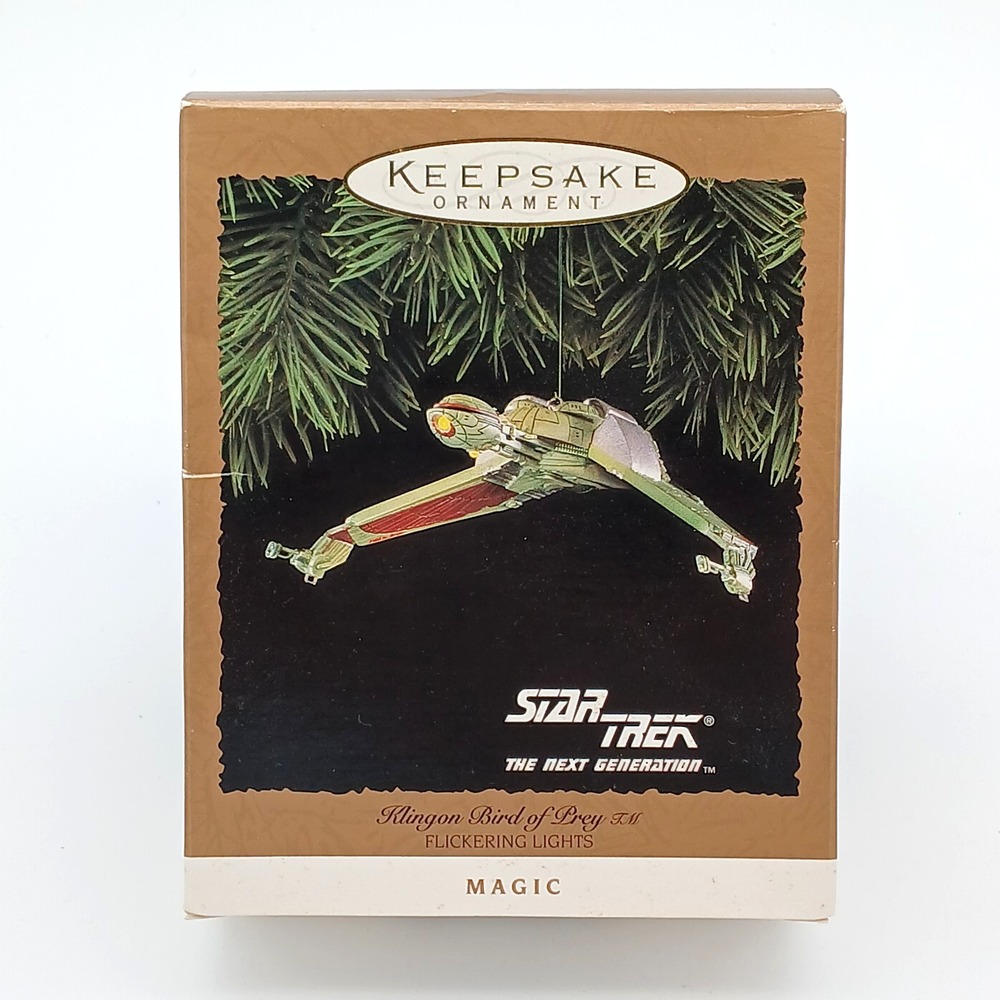 *EMPTY BOX* For 1994 STAR TREK Hallmark Keepsake Ornament Klingon Bird of Prey